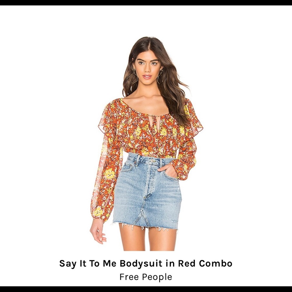 Free People Say it to me bodysuit